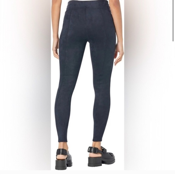 NWT Spanx Faux Suede Leggings In Black Size Small - Picture 3 of 9